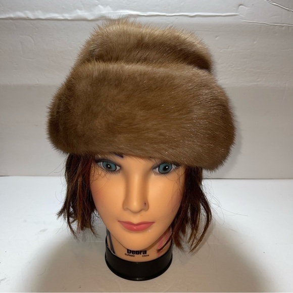 Vintage Real Mink Fur Women Hat - Picture 7 of 7